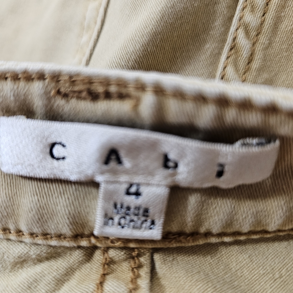 CAbi Mustard Yellow Chino Straight Leg Pants Jeans In 4 - Picture 7 of 7
